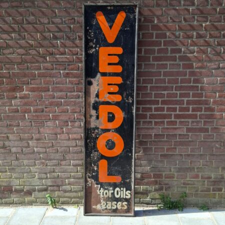 Veedol Motor Oils Vintage Metalen Bord - 183 x 46cm - Origineel | The Dutch Pickers