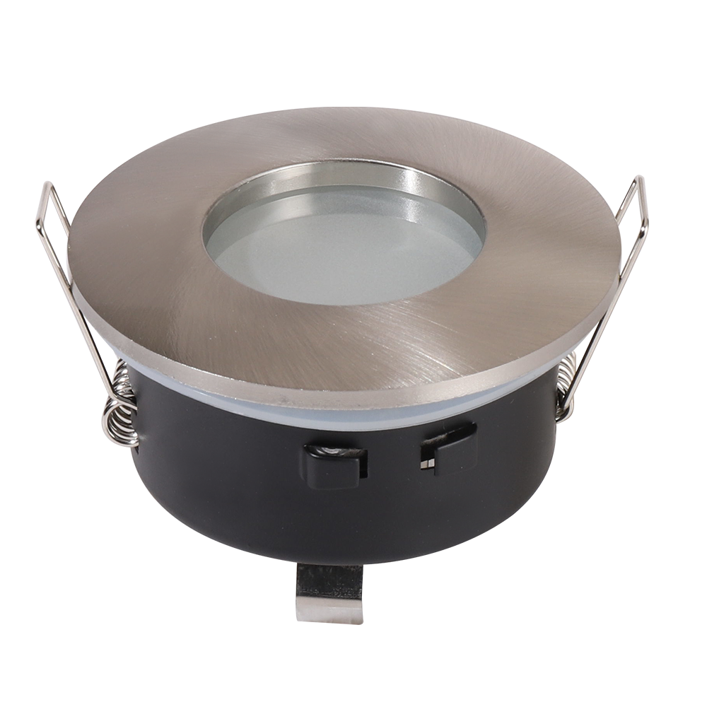 Vegas - LED Inbouwspot - Armatuur - Diameter 83mm - GU10 Fitting incl. lamphouder - Rond - IP44 - RVS | HOFTRONIC