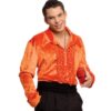 Velvet Ruffles Shirt Orange-M | 44% korting | Bennies Fifties