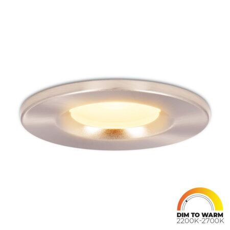 Venezia LED inbouwspot - 6 Watt 460lm - Dim to warm - Rond - Dimbaar - IP65 waterdicht - RVS - Voor binnen