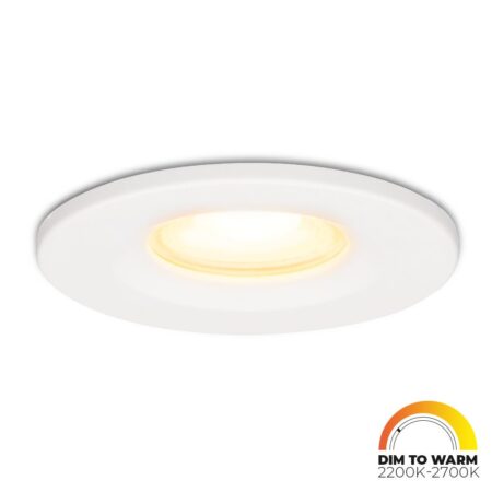 Venezia LED inbouwspot - 6 Watt 460lm - Dim to warm - Rond - IP65 waterdicht - Wit - Voor binnen