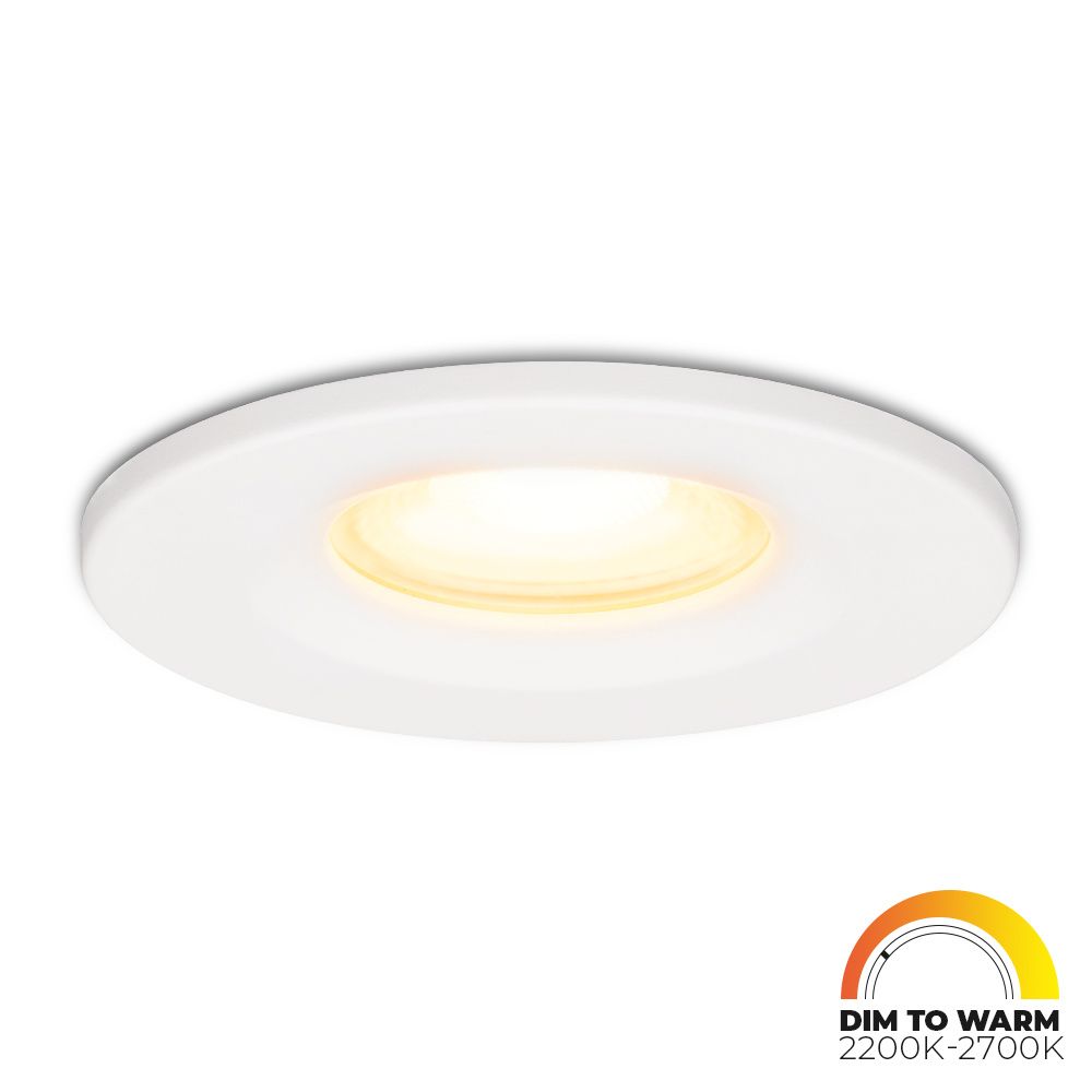 Venezia LED inbouwspot - 6 Watt 460lm - Dim to warm - Rond - IP65 waterdicht - Wit - Voor binnen