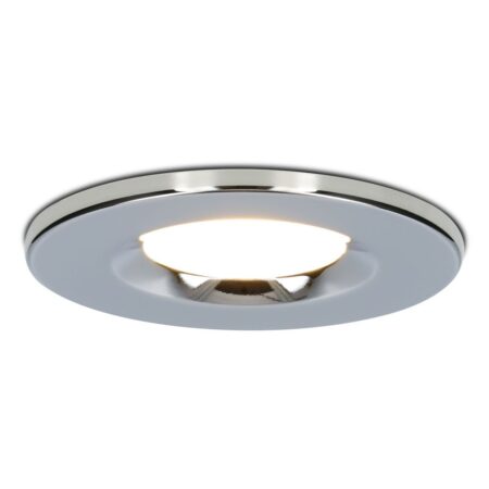 Venezia LED inbouwspot - 6 Watt 650 lumen - 2700K warm wit - Dimbaar - Rond - IP65 waterdicht - Chroom - Voor binnen