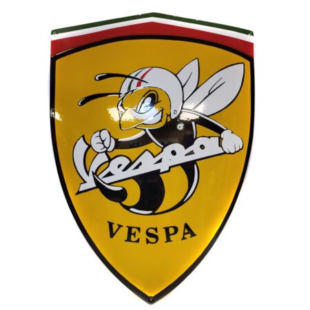 Vespa Bee Emaille Bord - 64 x 44 cm | Vespa