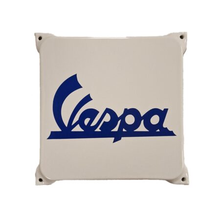 Vespa Logo Emaille Bord - 20 x 20cm | Vespa