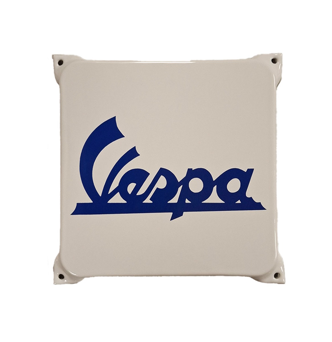 Vespa Logo Emaille Bord - 20 x 20cm | Vespa
