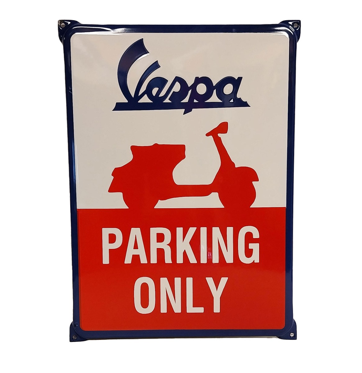 Vespa Parking Only Emaille Bord - 42 x 30cm | Vespa
