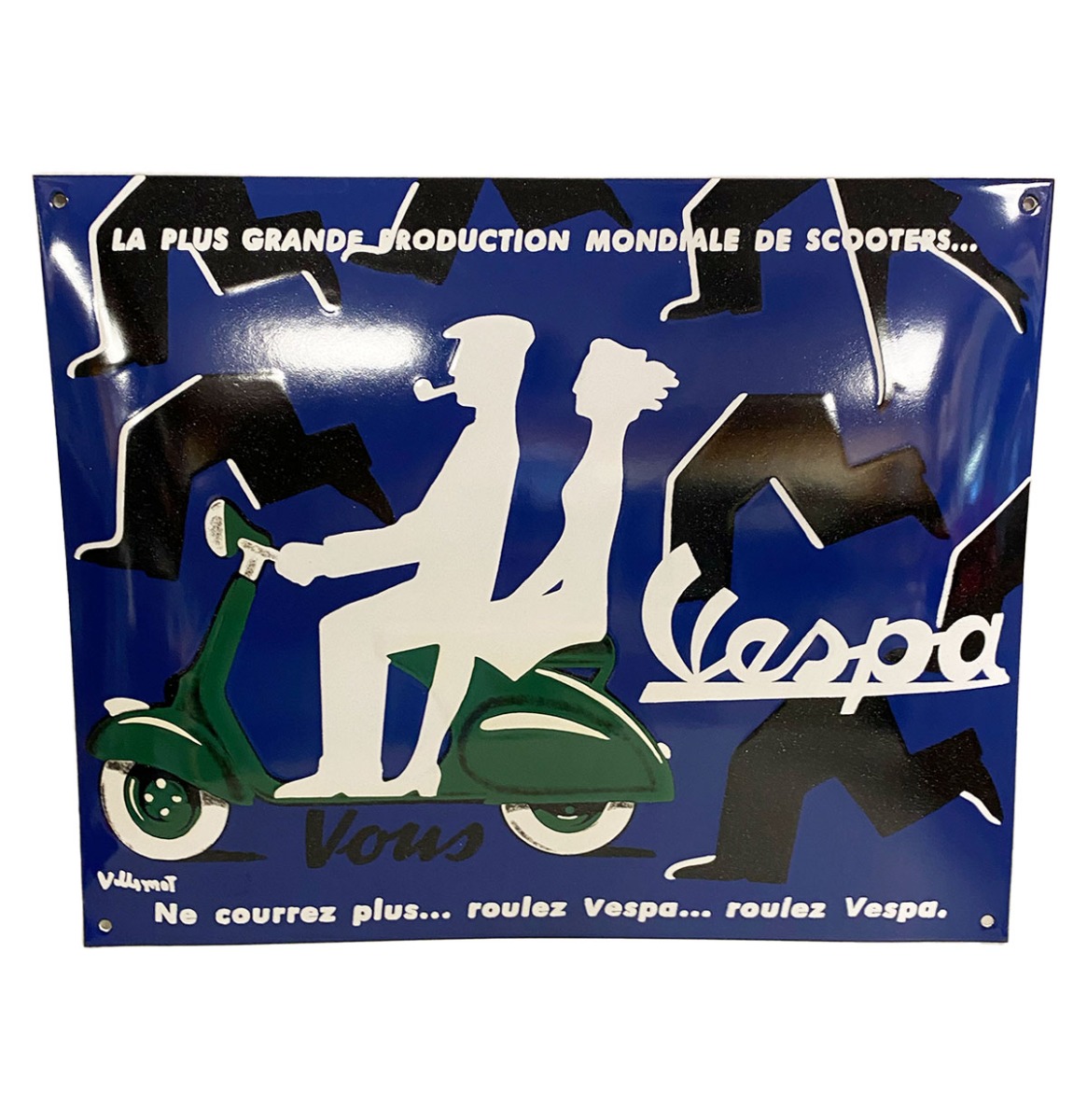 Vespa Reclame Emaille Bord - 50 x 40cm | Vespa