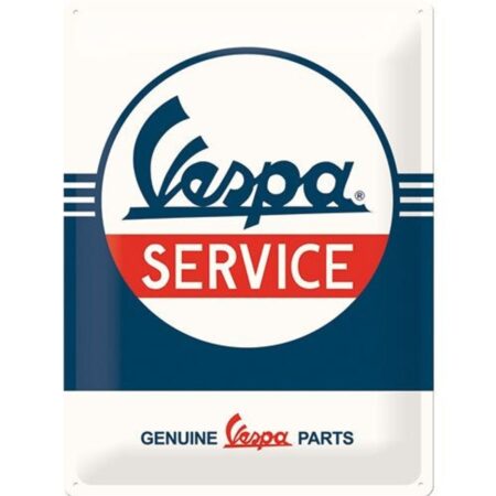 Vespa Service Metalen Bord 30 x 40 cm | Vespa