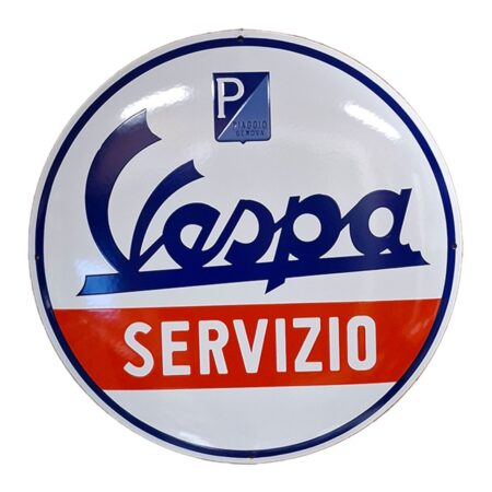 Vespa Servizio Emaille Bord - Ø50cm | Vespa