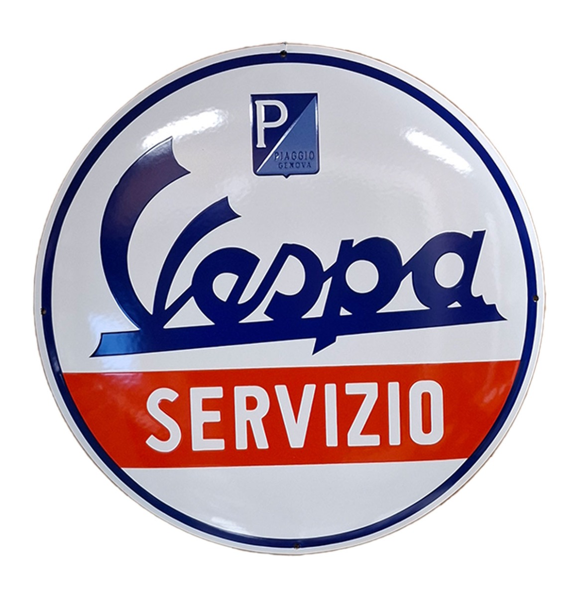 Vespa Servizio Emaille Bord - Ø50cm | Vespa