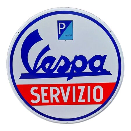 Vespa Servizio Emaille Bord XL - Ø78cm | Vespa