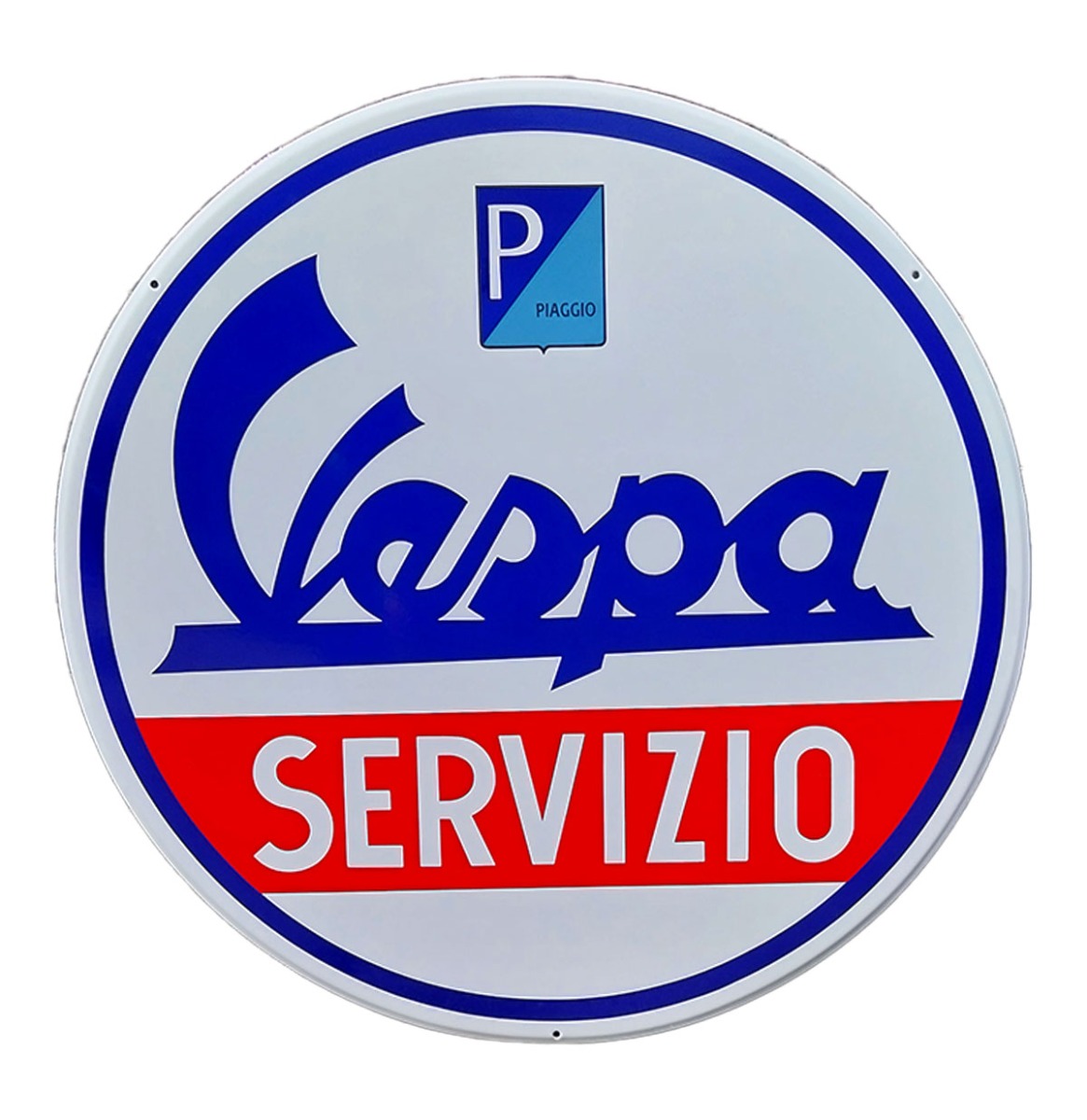 Vespa Servizio Emaille Bord XL - Ø78cm | Vespa