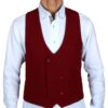 Vest Burgundy-58 (NL) / 32 (UK) | Fiftiesstore