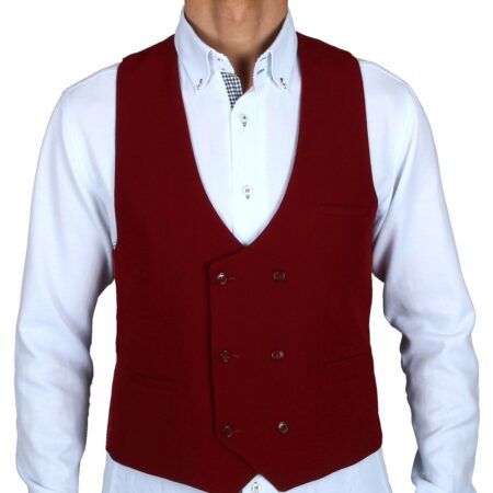 Vest Burgundy-58 (NL) / 32 (UK) | Fiftiesstore