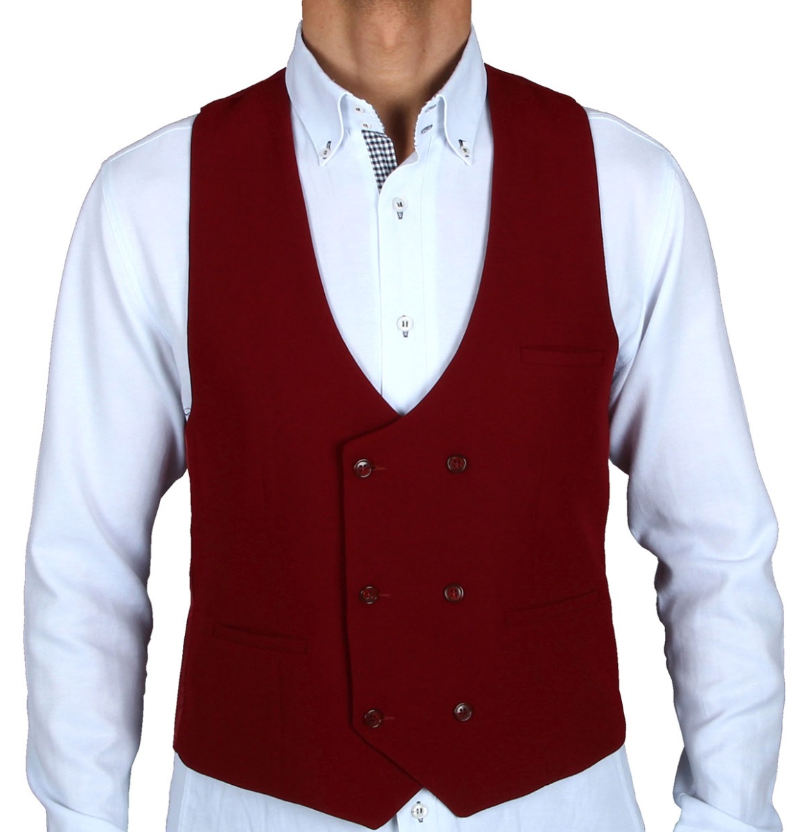 Vest Burgundy-58 (NL) / 32 (UK) | Fiftiesstore
