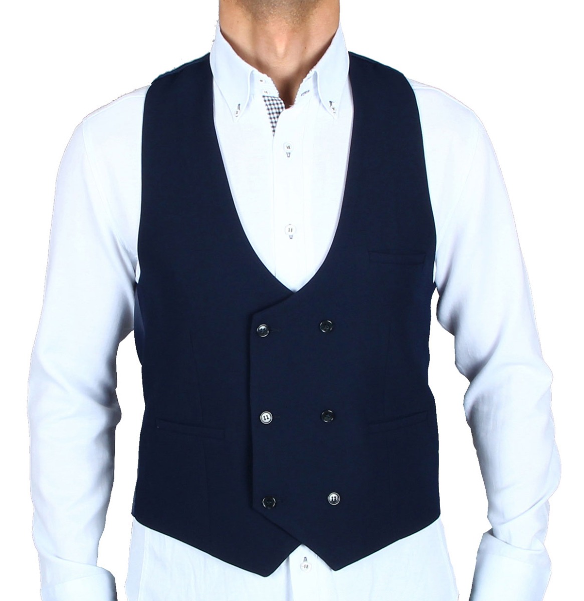 Vest Navy-50 | H.K. Mandel