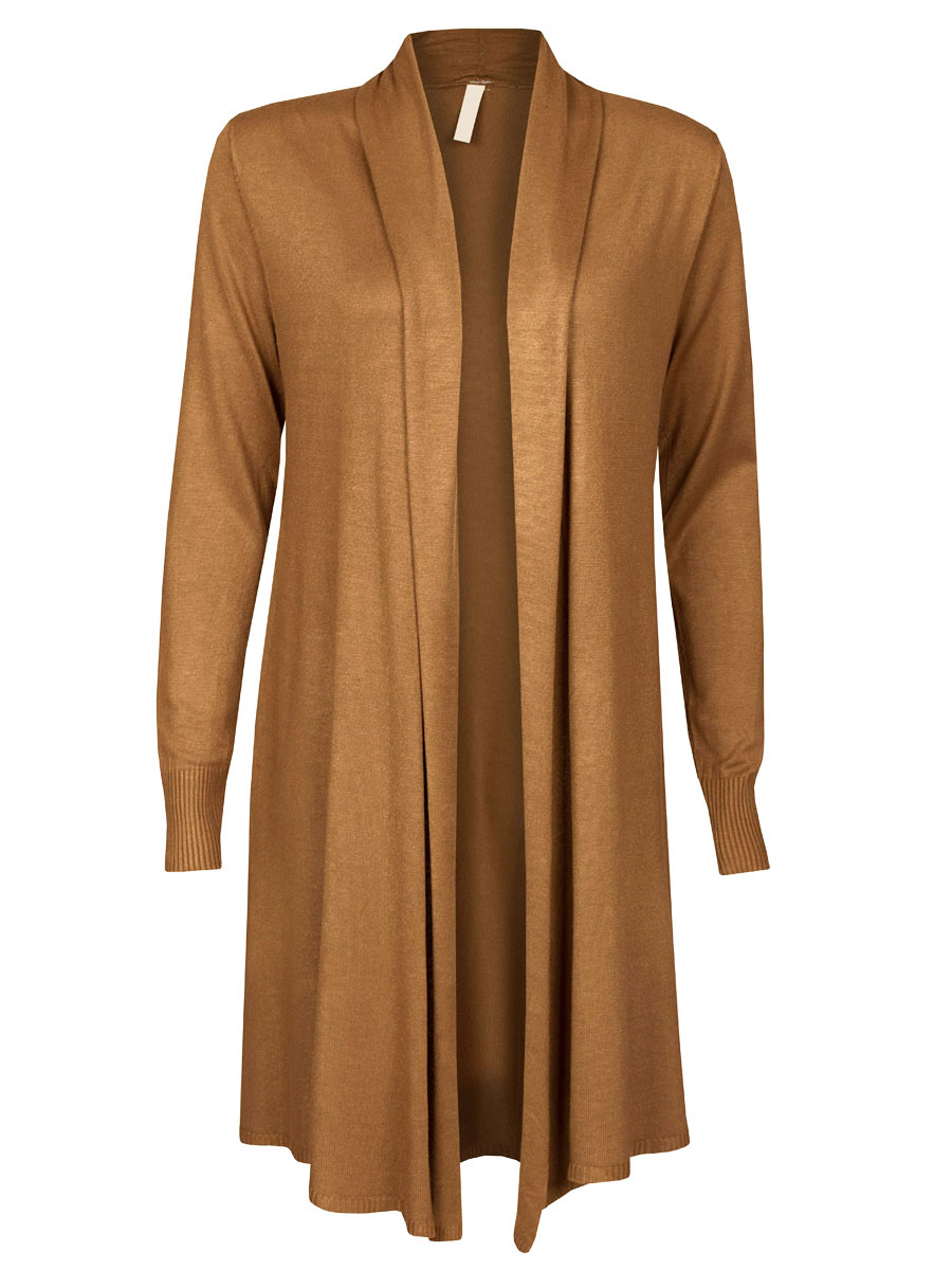 Vest Openvallend Camel | Fashionize