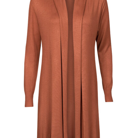 Vest Openvallend Roestbruin | Fashionize