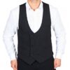 Vest Pinstripe Black / White-58 (NL) / 32 (UK) | 17% korting | H.K. Mandel