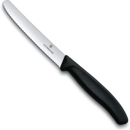 Victorinox Tomatenmes gekarteld zwart | Victorinox
