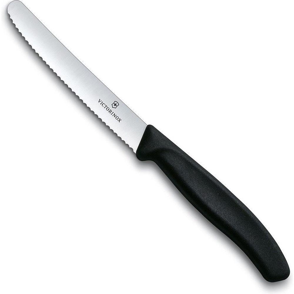 Victorinox Tomatenmes gekarteld zwart | Victorinox