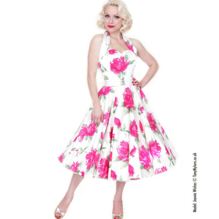 Victory Rose Dress Cerise-34 (NL)/ 8 (UK) | 39% korting | Vivien of Holloway