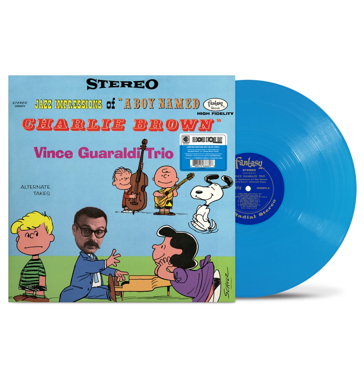 Vince Guaraldi Trio - Jazz Impressions Of A Boy Named Charlie Brown: Alternate Takes (Hemelsblauw Vinyl) (Record Store Day 2025) (LP) | Fiftiesstore