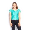 Vintage 1950s Top Turquoise - XS | Fiftiesstore