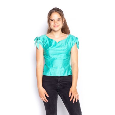Vintage 1950s Top Turquoise - XS | Fiftiesstore