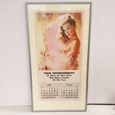 Vintage 1953 Kalender 'Salesman Sample' Ingelijst - 64 x 35cm | The Dutch Pickers