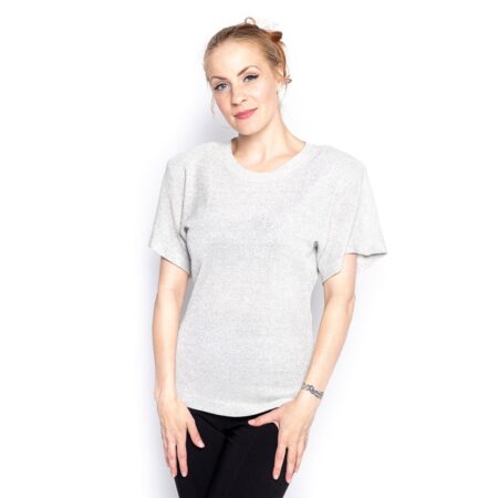 Vintage 1960s Glitter Top Zilver - M | Fiftiesstore