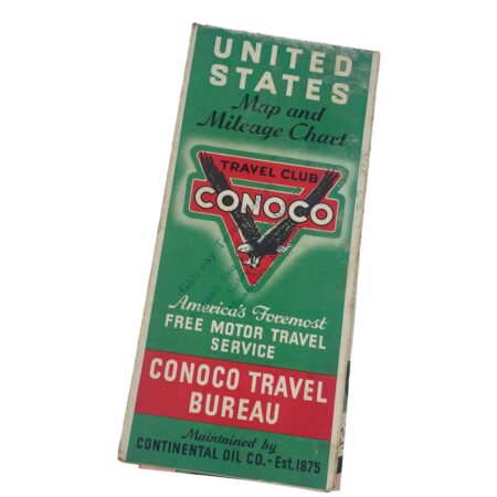 Vintage Conoco Travel Bureau Wegenkaart Verenigde Staten - Jaren '30 - Continental Oil Co. | The Dutch Pickers