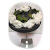 Vintage Hat Black with White Flowers | 15% korting | Fiftiesstore