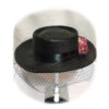 Vintage Hat Straw Veil Black / Rose Pink | 15% korting | Fiftiesstore