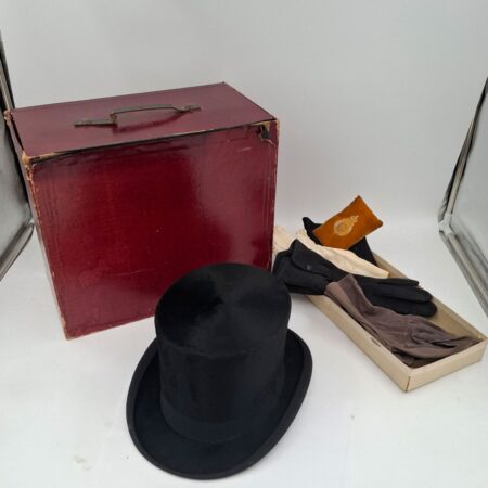 Vintage Herenhoed met Accessoires & Originele Hoedendoos | The Dutch Pickers