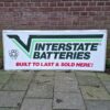 Vintage Interstate Batteries Metalen Bord - 153 x 61cm - Origineel | The Dutch Pickers