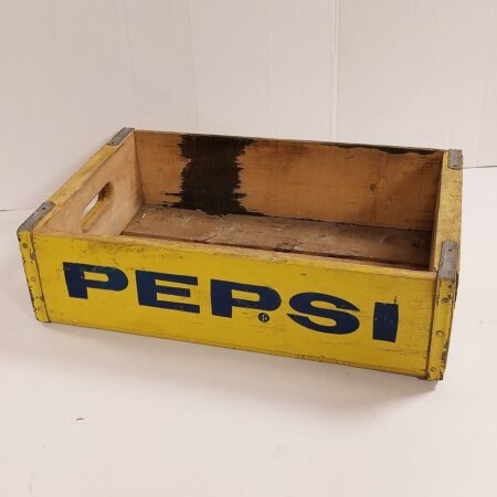 Vintage Origineel Geel Pepsi Houten Kratje | Pepsi