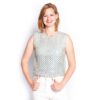 Vintage Pailletten Top Blauw - S | Fiftiesstore