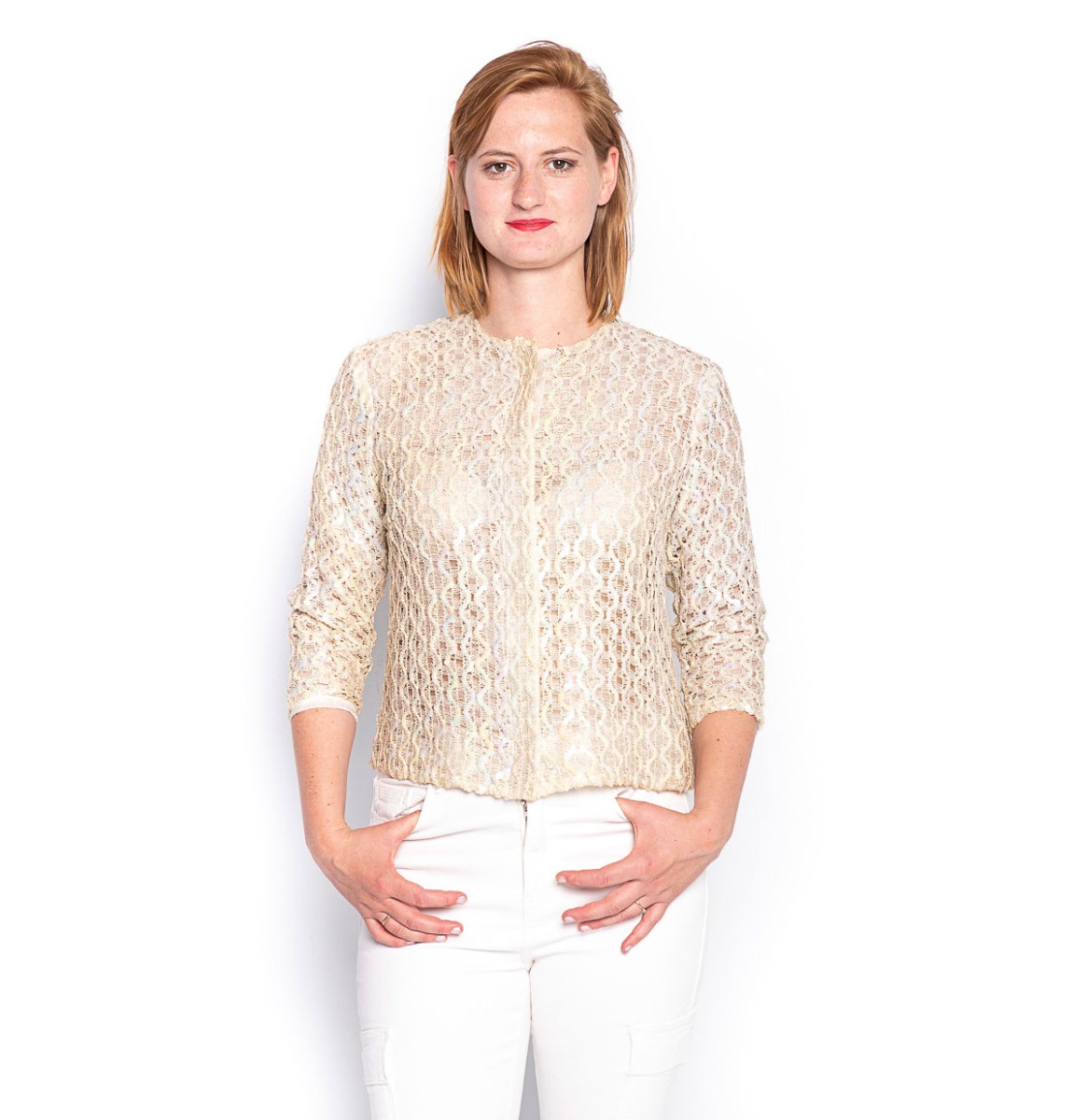 Vintage Pailletten Vestje - Large | Fiftiesstore