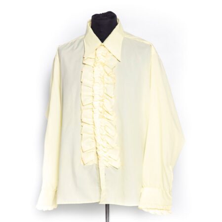 Vintage Ruffle Blouse Yellow-XXL | Fiftiesstore