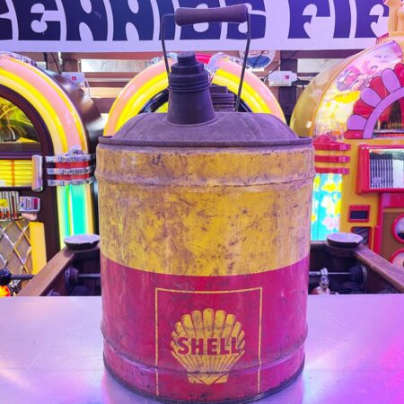 Vintage Shell 5-Gallon Motorolieblik - Jaren 40 - Origineel | Shell