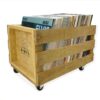 Vinyl Groove - 12" Houten Opbergkrat met Wieltjes (LP) | Fiftiesstore
