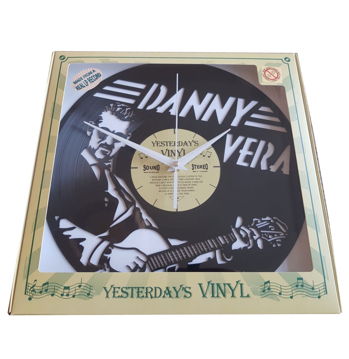 Vinyl Klok Danny Vera - Gemaakt Van Een Gerecyclede Plaat Bennies Fifties Exclusive | PMD - Danny Vera