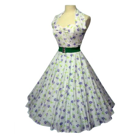 Vivien Of Holloway Gingham Floral Dress Lilac -XXS | 53% korting | Vivien of Holloway