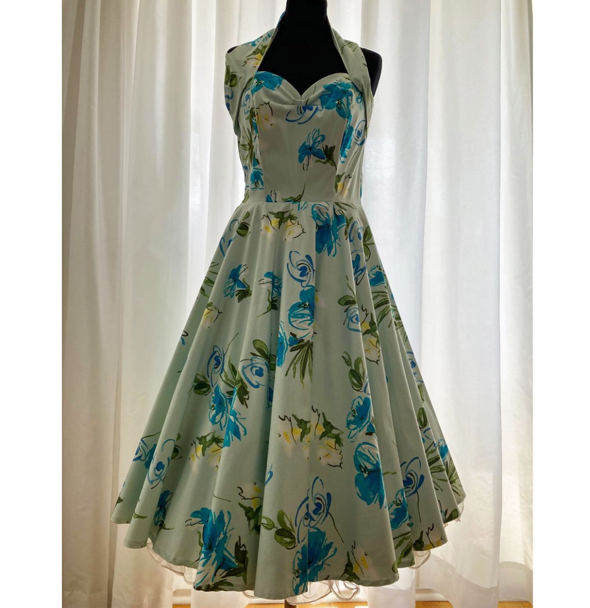 Vivien Of Holloway Halterneck Biscuit Dress Mint-S | 30% korting | Vivien of Holloway