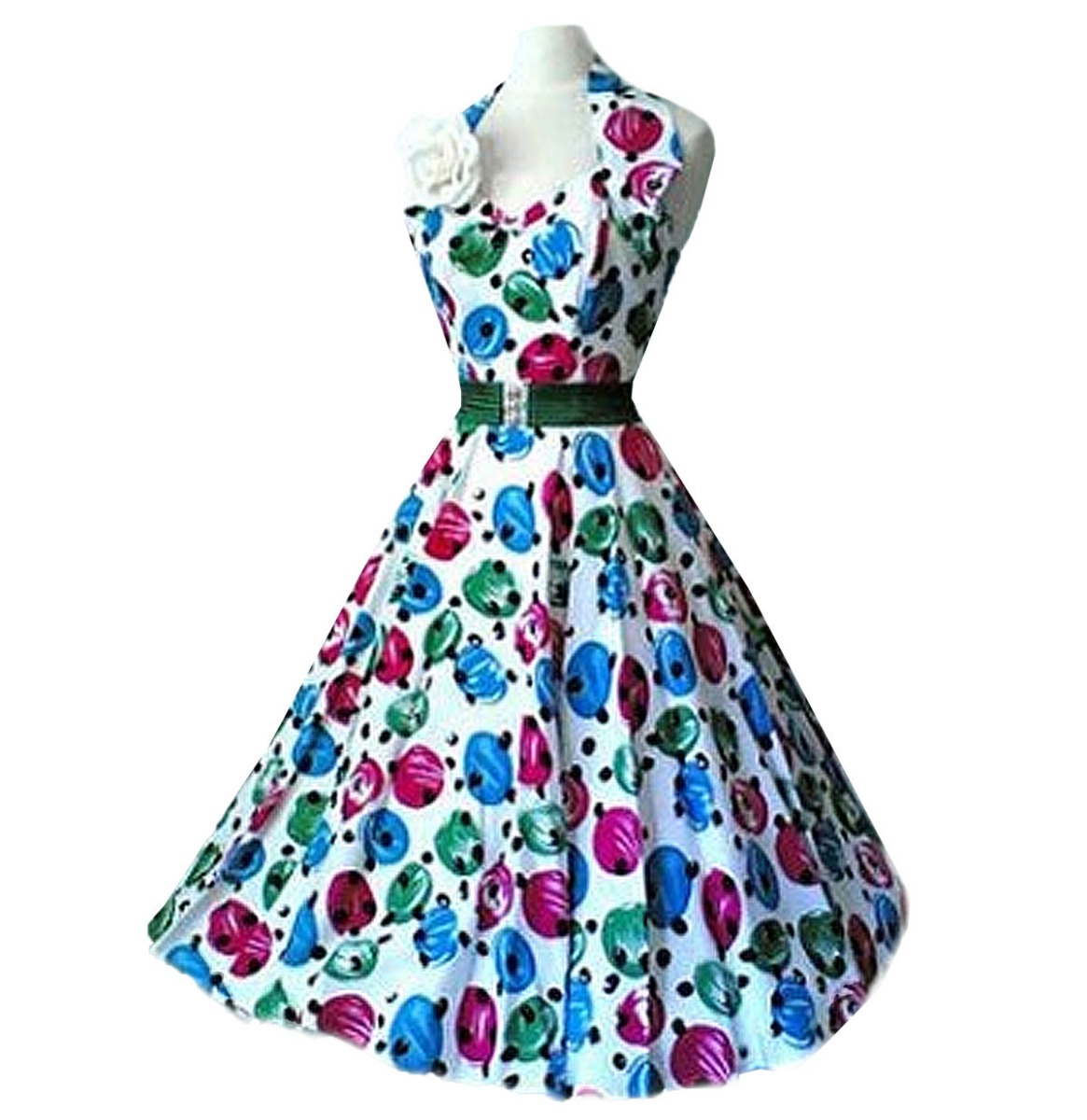 Vivien Of Holloway Halterneck Jellybean Dress-XS | 39% korting | Vivien of Holloway