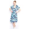 Vivien Of Holloway Halterneck Paradise Flower Dress Blue -S | 32% korting | Vivien of Holloway