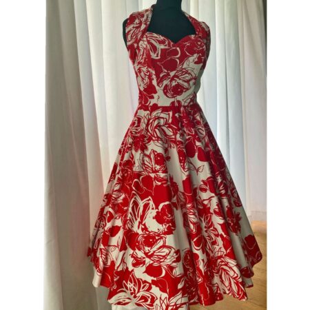 Vivien Of Holloway Halterneck Red Oasis Dress -S | 32% korting | Vivien of Holloway