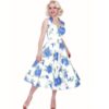Vivien Of Holloway Halterneck Victory Rose Dress Blue-XS | 50% korting | Vivien of Holloway